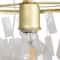 Hello Honey® Marina Small Round Gold Metal & Natural Capiz Chandelier Style Pendant Ceiling Light